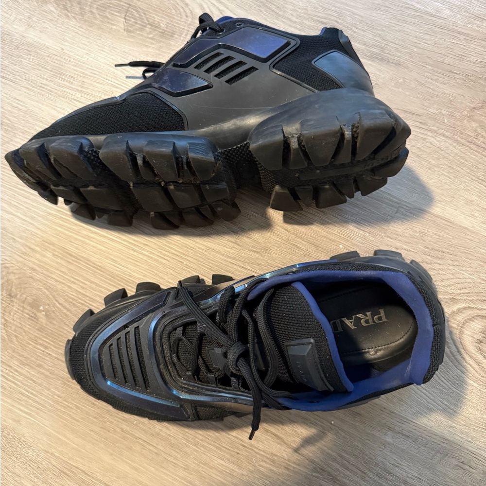 Prada Men's Sneakers in Black and Blue - Picture 4 of 4